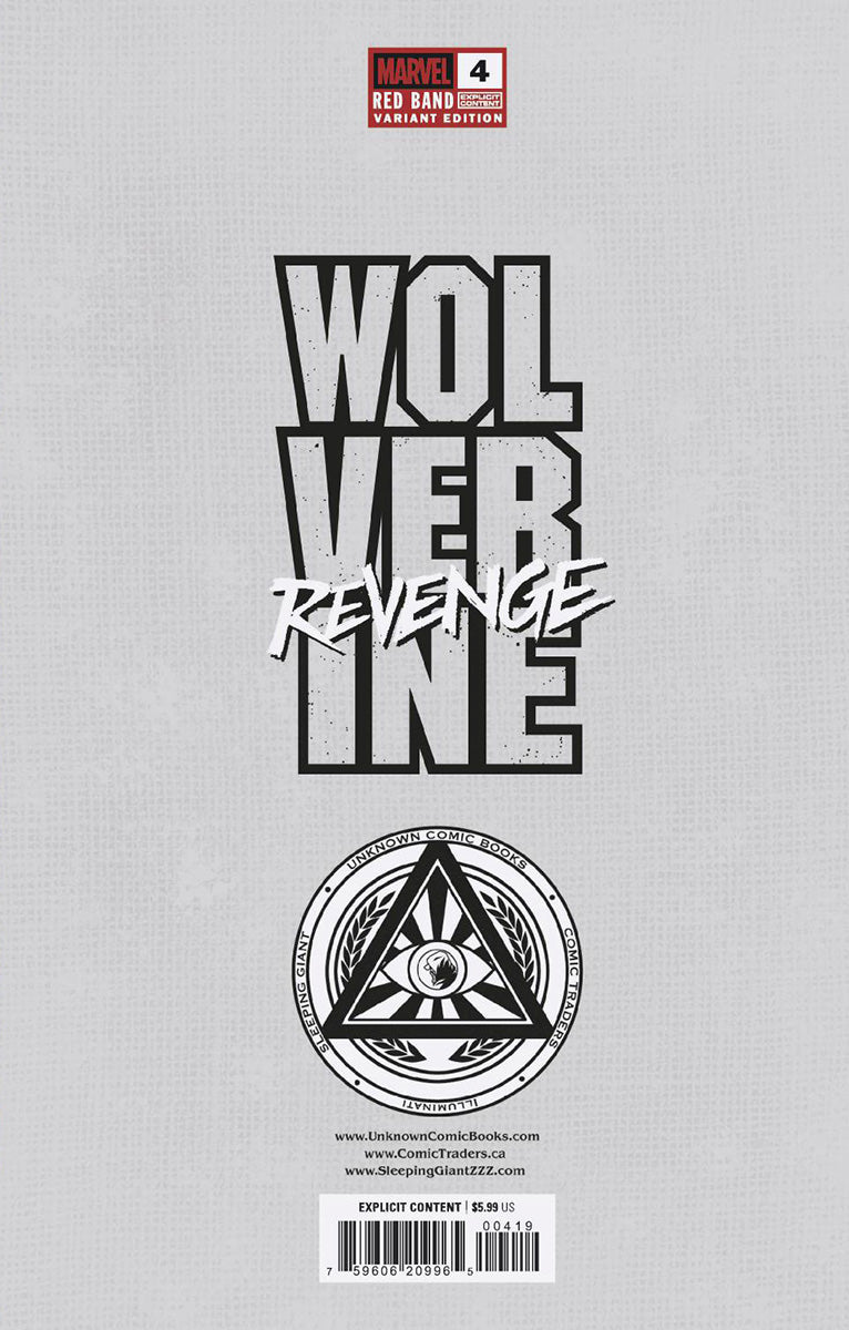 [2 Pack] Wolverine #3 & Wolverine: Revenge - Red Band #4 Unknown Comics MICO SUAYAN Connecting Cover Exclusive Var [Polybagged] Explicit Content (01/22/2025)