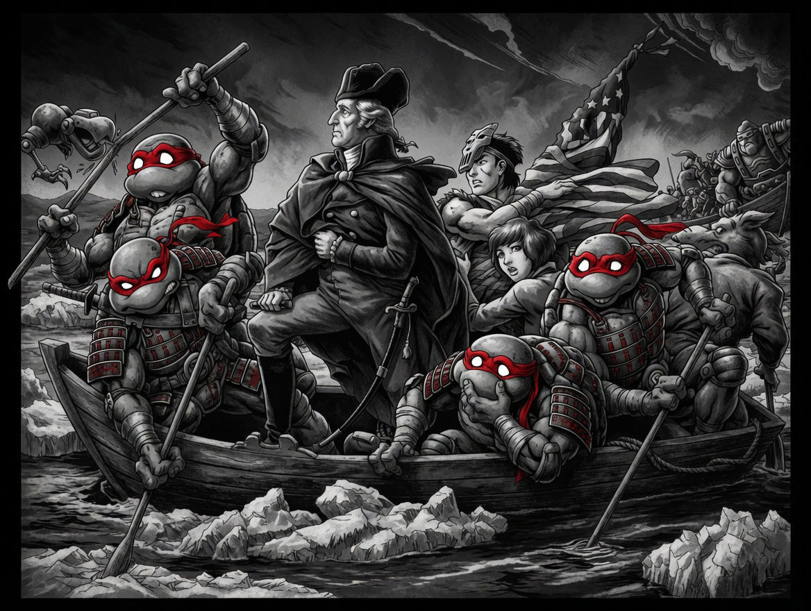 Turtles & George Pack – Digital Download | TMNT 1776 Recolor Variants Collection
