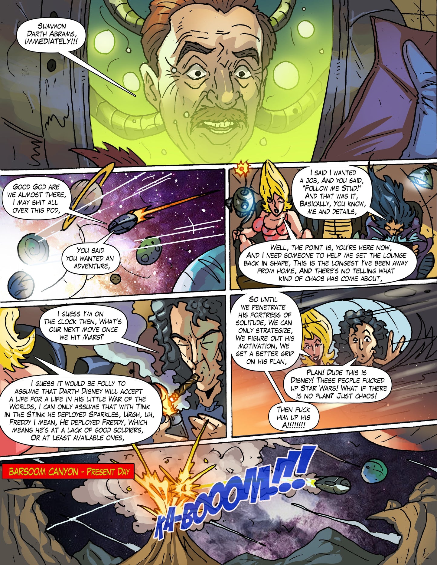 Zeldara: The Mistress of Mars #6 – Darth Disney Rises | Mars Attacks Cover by Budd Root | Faro's Lounge