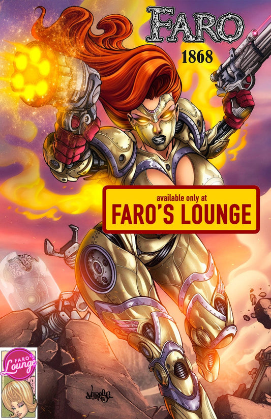 Faro: 1868 – Steampunk Jessica Rabbit Cover | Mature Full-Color Graphic Novel by Jose Varese