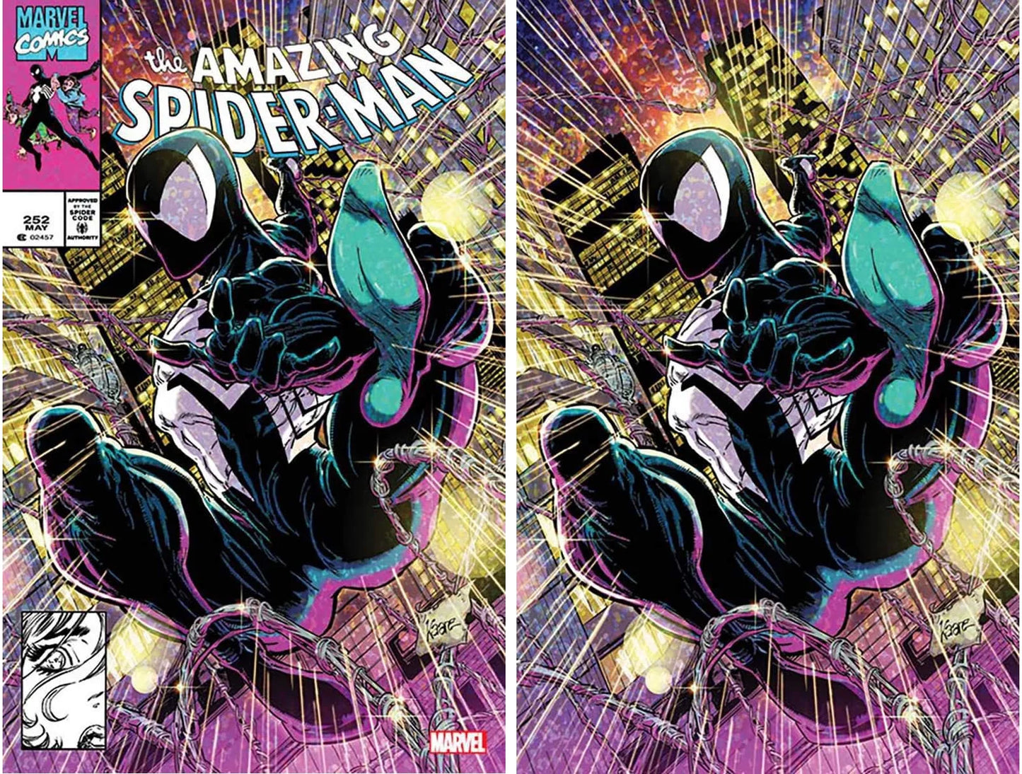 AMAZING SPIDER-MAN #252 FACSIMILE EDITION (KAARE ANDREWS EXCLUSIVE TRADE/VIRGIN VARIANT SET) ~ Marvel