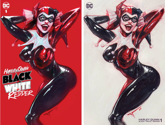 HARLEY QUINN: BLACK WHITE REDDER #1 (IVAN TAO EXCLUSIVE TRADE/MINIMAL VARIANT SET)(2023)