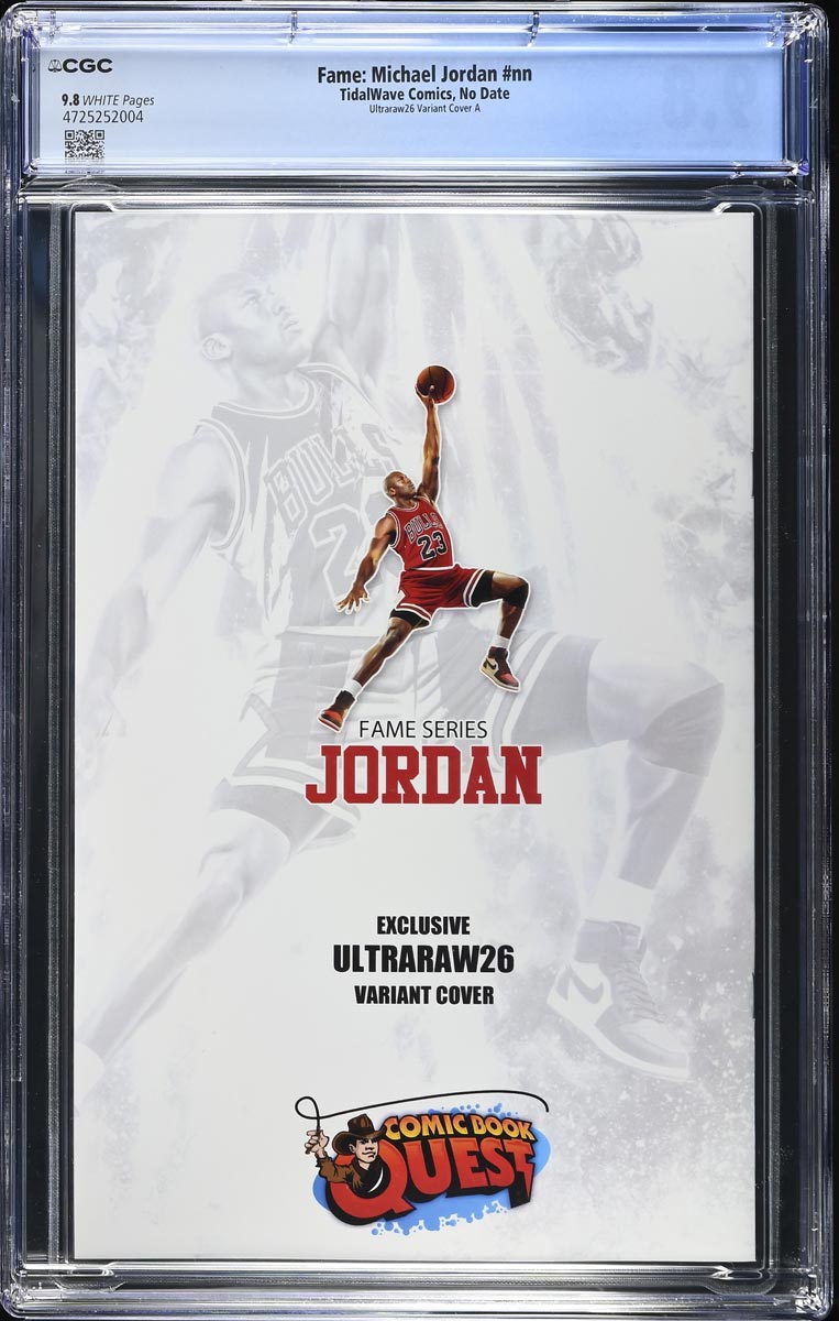 Michael Jordan #1 Fame Series CGC 9.8 Ultraraw26 CBQ Trade Variant #1/63
