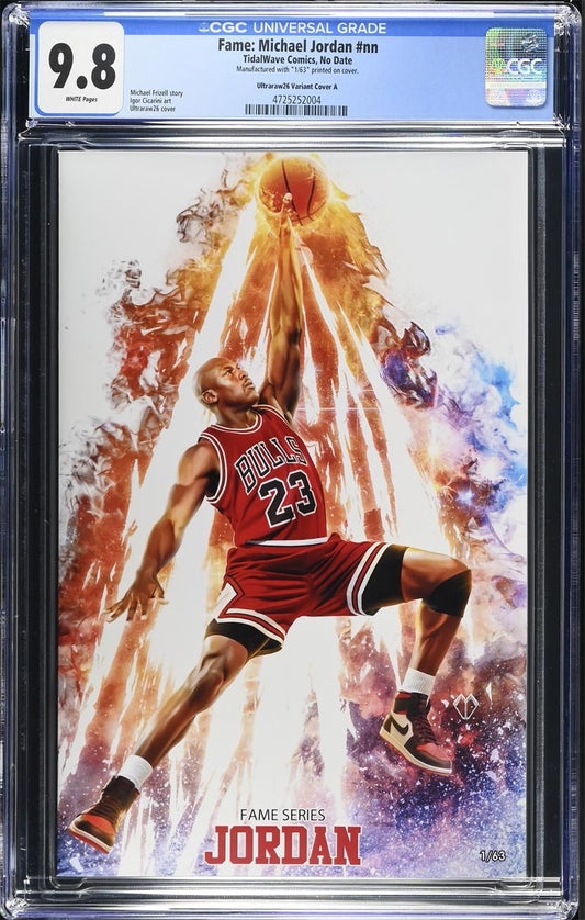 Michael Jordan #1 Fame Series CGC 9.8 Ultraraw26 CBQ Trade Variant #1/63