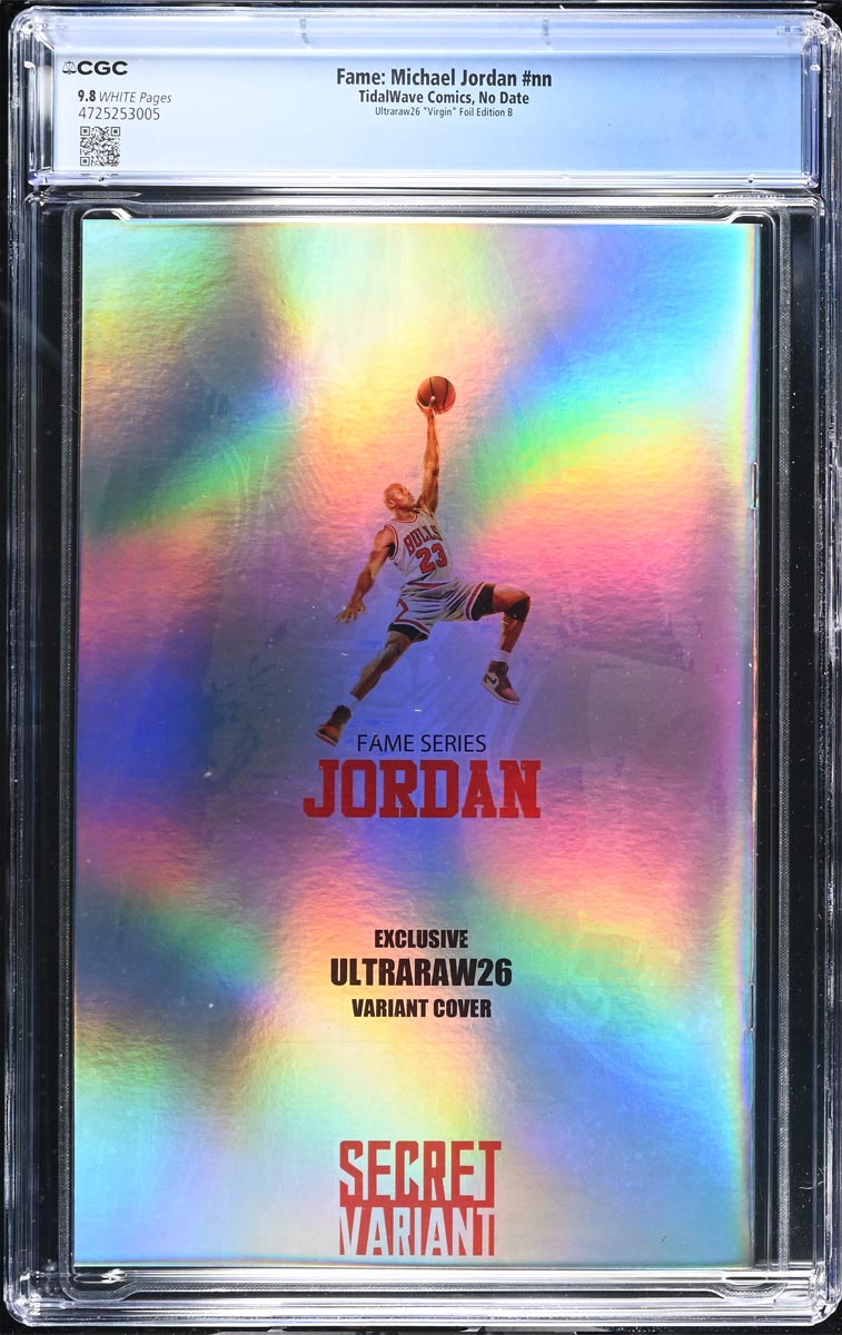 Michael Jordan #1 Fame Series CGC 9.8 Ultraraw26 White Foil Variant #1/12