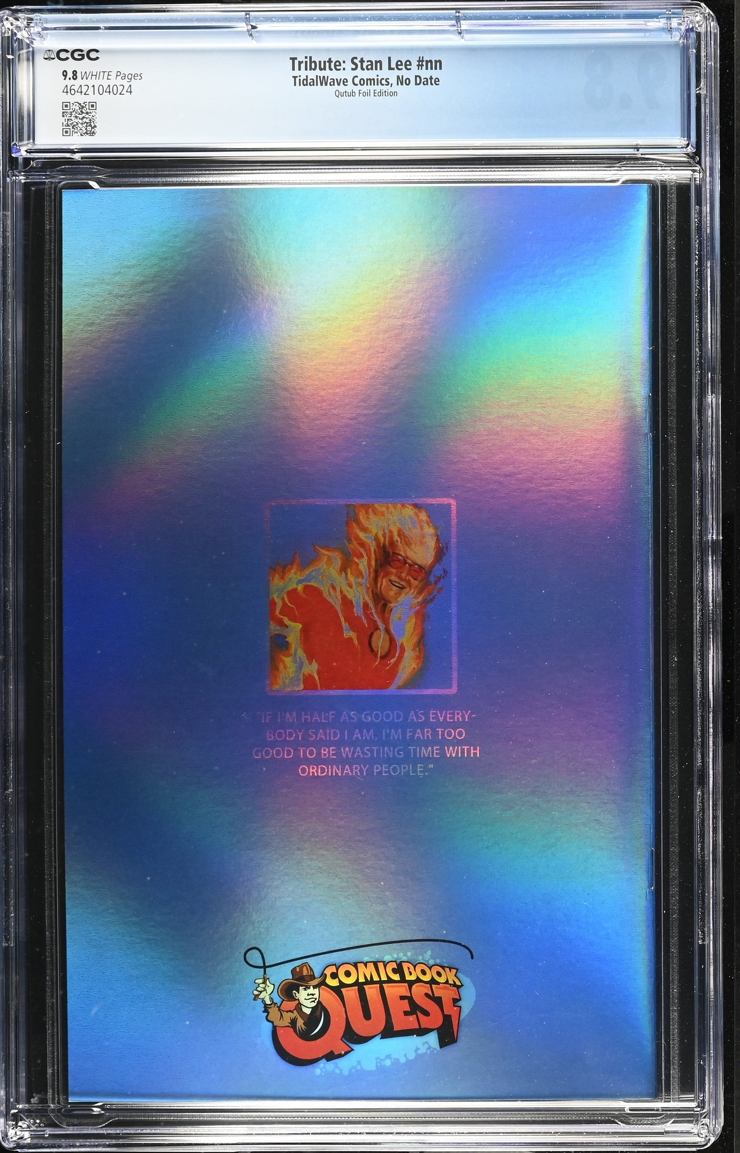 Stan Lee #1 CGC 9.8 Humam Qutub CBQ Exclusive Trade Foil Variant #20/30