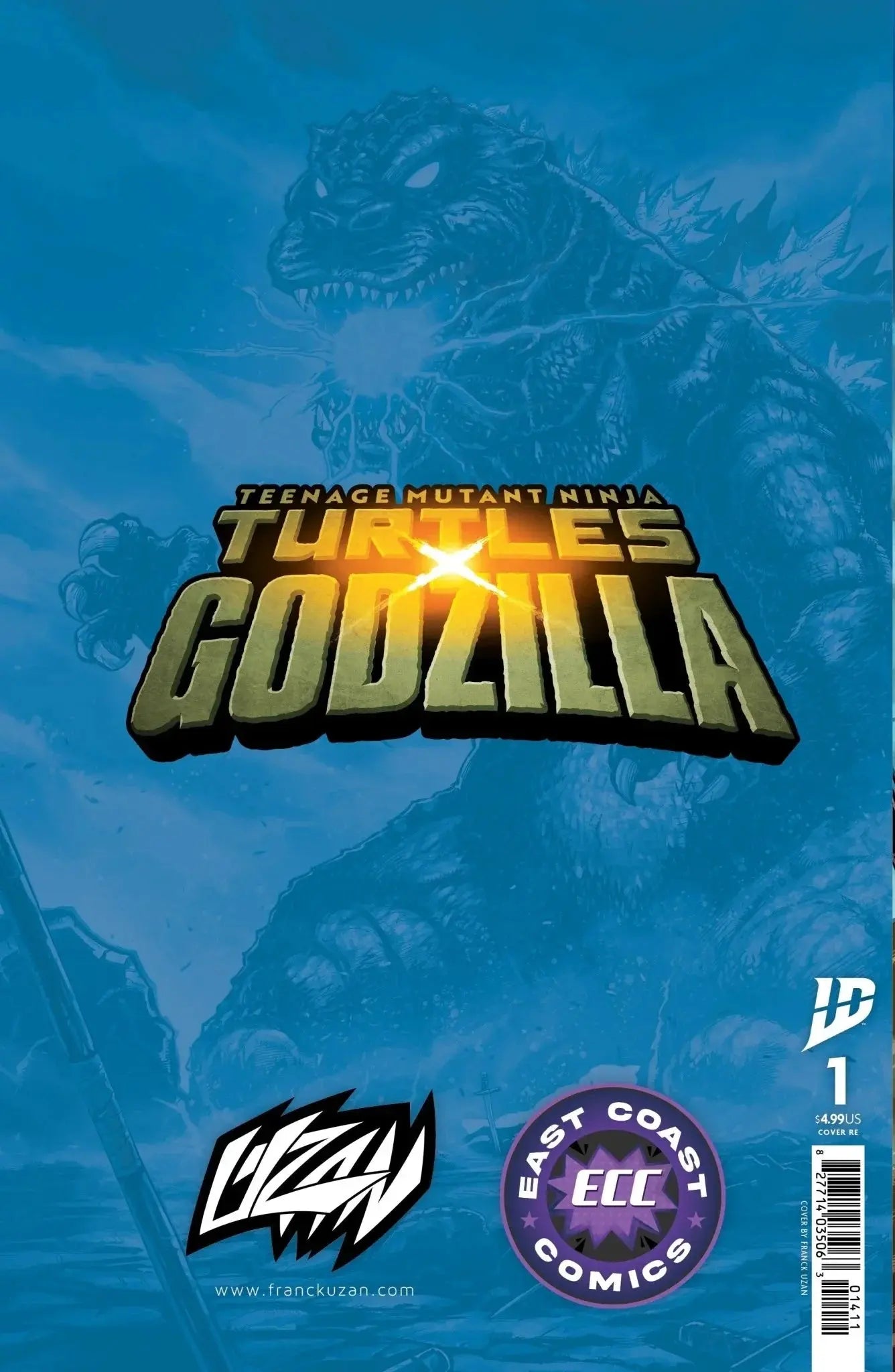 Teenage Mutant Ninja Turtles x Godzilla #1 - ECC Franck Uzan Variant - Left Side (11/12/25)