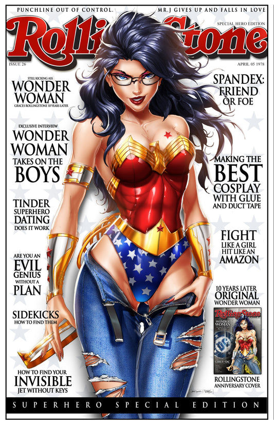 Wonder Woman 10 Year Anniversary Print